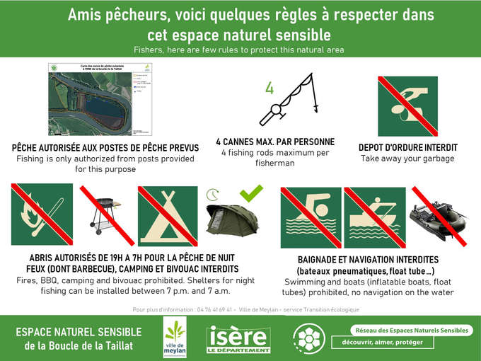 Règles à destination des pêcheurs