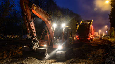Travaux de nuit : carrefour Verdun-Vercors